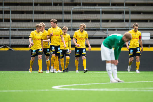 Elfsborgs spelare jublar efter att Jack Cooper Love gjort 2-1