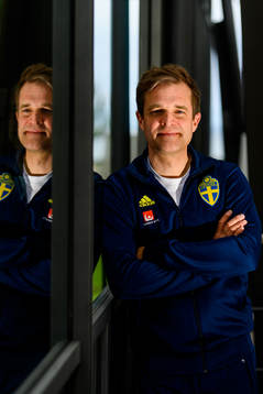 Doctor Jonas Werner of the Swedish national football team