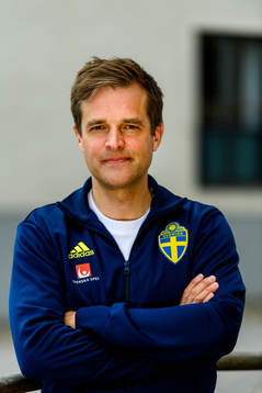 Doctor Jonas Werner of the Swedish national football team