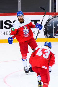 Jiri Sekac and Jan Kovar of Czech Republic celebrate the