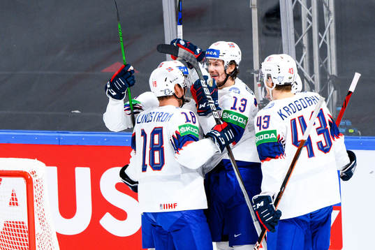 Sondre Olden of Norway celebrates the 0-1 goal