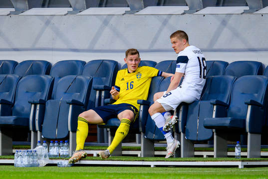 Emil Krafth of Sweden and Jere Uronen of Finland