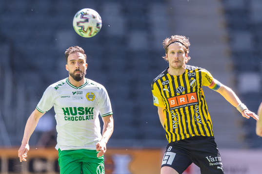 Hammarbys Abdul Khalili och Häckens Erik Friberg
