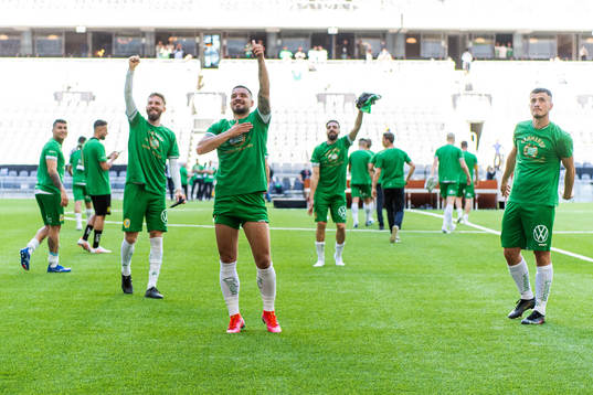 Hammarbys Vladimir Rodic jublar