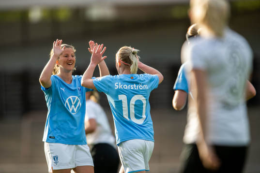 Malmö FFs Melina Skarström och Lovisa Wifvesson