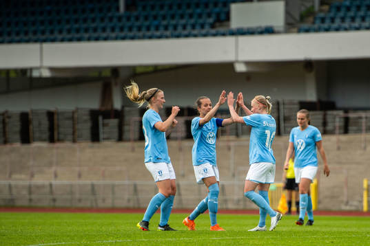 Malmö FFs spelare jublar
