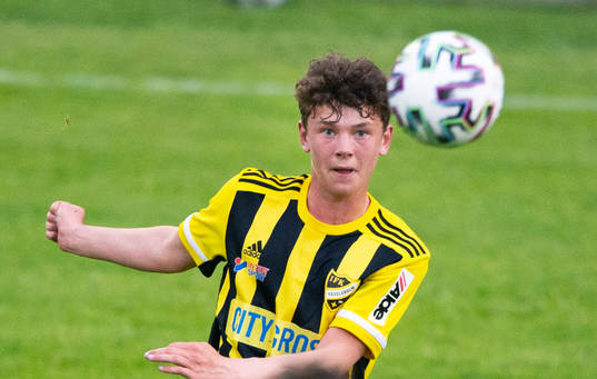 IFK Hässleholms Max Nilsson i träningsmatchen mellan IFK