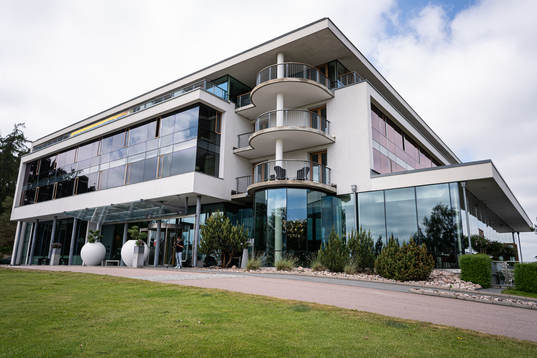 Exterior view of Sankt Jörgen Park Hotel, base camp for the Swedish national football team