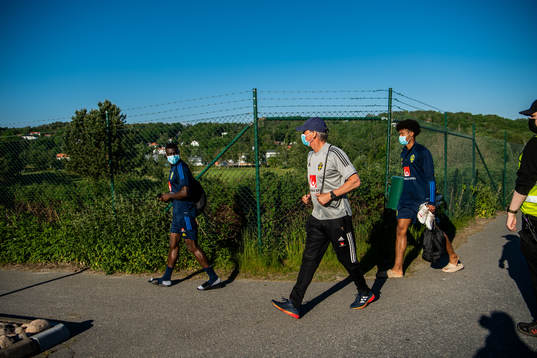 Ken Sema , head of security Jan Gustavsson, Jens Cajuste