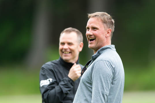 IFK Göteborgs tränare Mikael Stahre och Frölundas tränare Roger Rönnberg