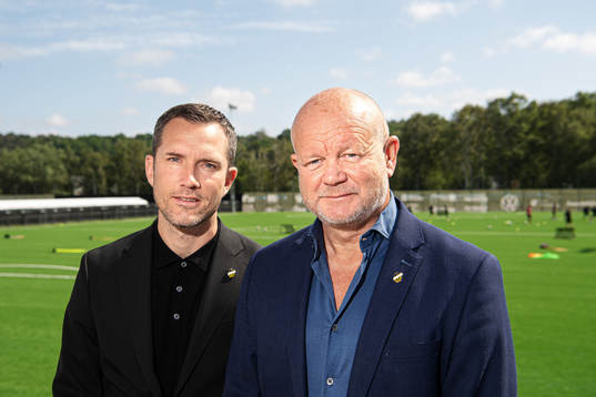 Martin Ericsson, sportchef, och Per-Mathias Høgmo,
