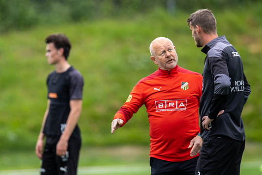 Häckens tränare Per-Mathias Högmo och Johan Hammar