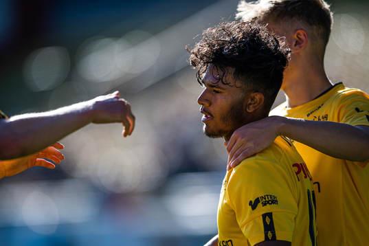 Elfsborgs Andrés Lindberg jublar efter 2-0