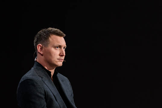 s Kim Källström i TV4:s EM-studio inför en sändning under fotbolls-EM den 17 juni 2021 i Stockholm. 