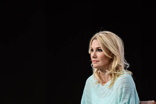 s Hanna Marklund i TV4:s EM-studio inför en sändning under fotbolls-EM den 17 juni 2021 i Stockholm. 