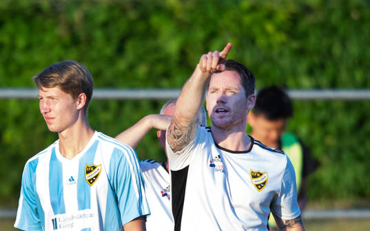 FK Hässleholms tränare Johan. Persson i matchen i div. 2 mellan Eslövs BK och IFK Hässleholm i Eslöv 18 juni 2021.
