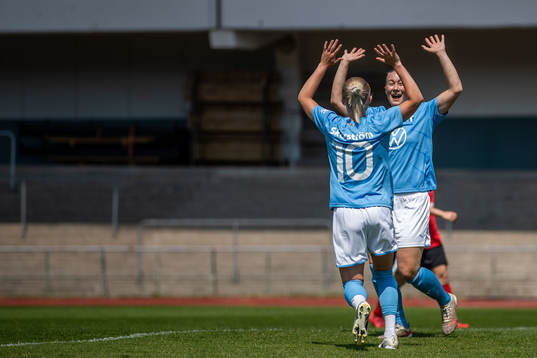Malmö FFs Madeleine Hejde jublar efter 2-0