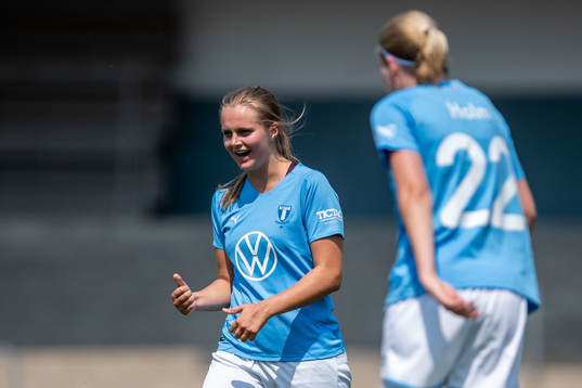 Malmö FFs Ida Lyberg jublar efter 8-0