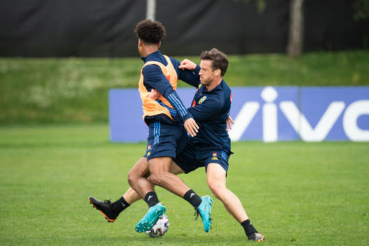 Jens Cajuste and Gustav Svensson of the Swedish national