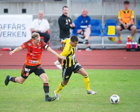 IFK Hässleholms Mustafa Owaid  i matchen i div. 2 mellan Karlskrona och IFK Hässleholm i Karlskrona 22 juni 2021.
