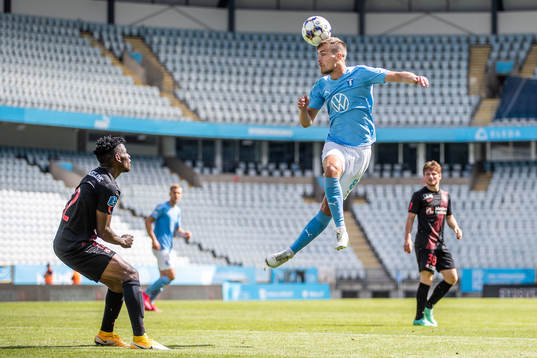 Midtjyllands Fabrice och Malmö FFs Pavle Vagic