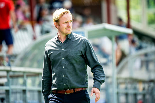 Rosengårds tränare Jonas Eidevall innan fotbollsmatchen i