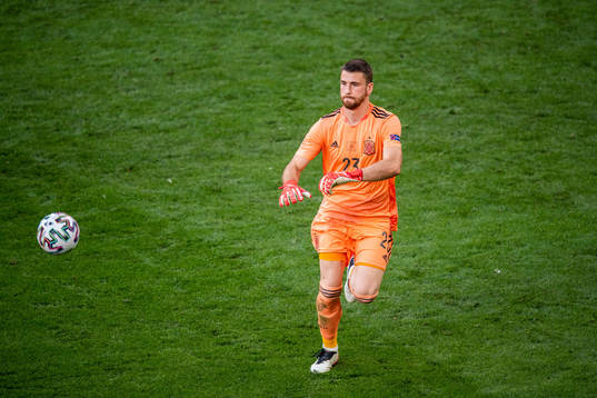 Goalkeeper Unai Simon of Spain