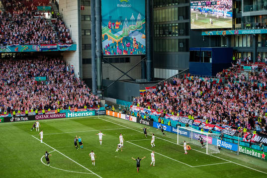 Mario Pasalic  of Croatia celebrates scoring 3-3