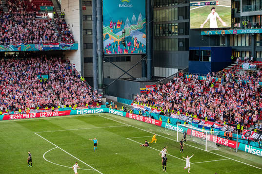 Alvaro Morata of Spain celebrates  3-5 by Mikel Oyarzabal