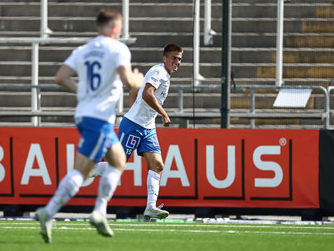 IFK Norrköpings Carl Björk jublar efter mål 1-0