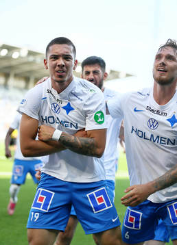 IFK Norrköpings Lucas Lima jublar