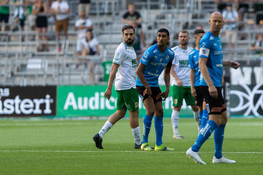 Hammarbys Imad Khalili och Halmstads Amir Al-Ammari