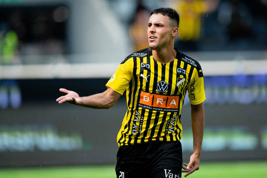 Häckens Ali Youssef jublar efter 2-0