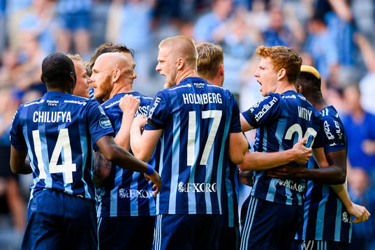 Djurgårdens Magnus Eriksson , Kalle Holmberg och Aslak