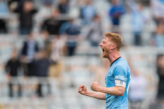 Malmö FFs Anders Christiansen jublar