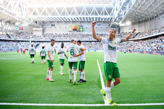 Hammarbys Bjørn Paulsen jublar