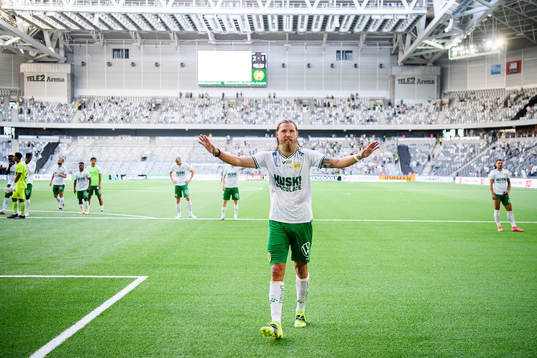 Hammarbys Bjørn Paulsen jublar