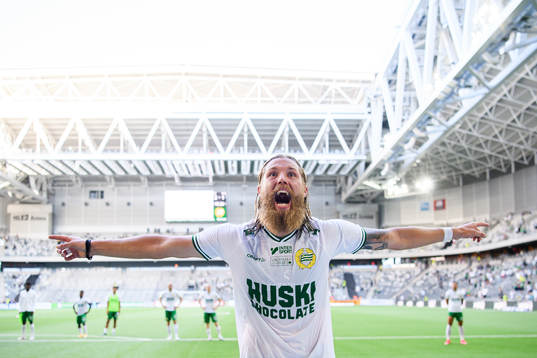 Hammarbys Bjørn Paulsen jublar