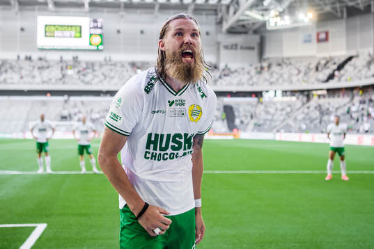 Hammarbys Bjørn Paulsen jublar