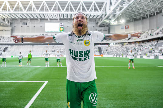 Hammarbys Bjørn Paulsen jublar