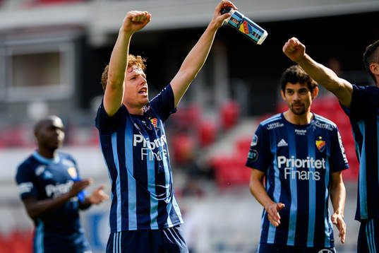 Djurgårdens Aslak Witry jublar