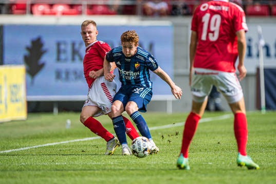 Djurgårdens Aslak Witry och Kalmars Isak Jansson