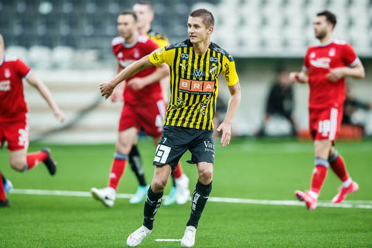 Leo Bengtsson of Häcken after scoring 2-0
