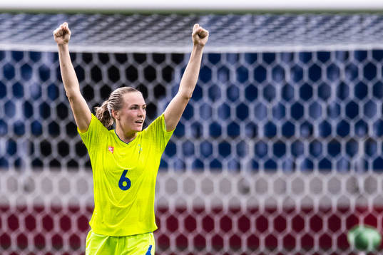 Magdalena Eriksson of Sweden celebrates