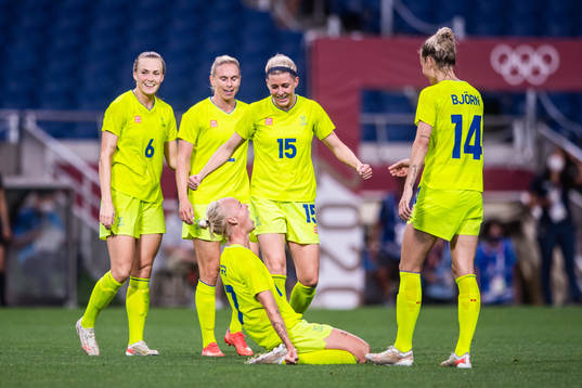 Magdalena Eriksson, Jonna Andersson, Olivia Schough,