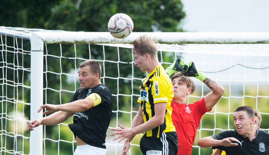 IFK Hässleholms Hugo Arvidsson i matchen i division 2 mellan Sölvesborg och iFK Hässleholm i Sölvesborg 31 juli 2021.