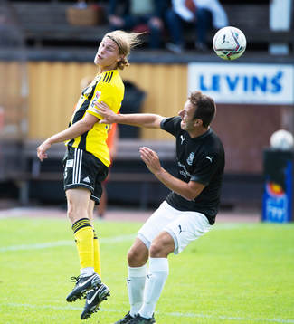 IFK Hässleholms Teo Helm i matchen i division 2 mellan Sölvesborg och iFK Hässleholm i Sölvesborg 31 juli 2021.