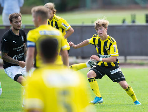 IFK Hässleholms Jussi Tikkanen i matchen i division 2 mellan Sölvesborg och iFK Hässleholm i Sölvesborg 31 juli 2021.