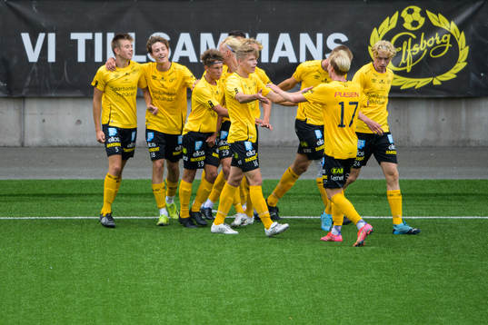 Elfsborgs spelare jublar efter 1-0