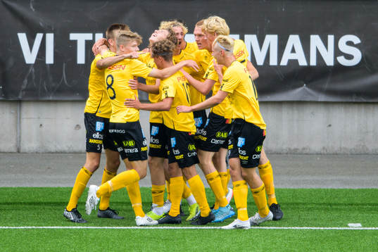 Elfsborgs spelare jublar efter 1-0